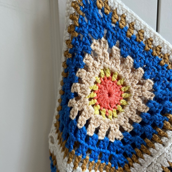 Lumiere Crochet Crop Tank Top, Size S, Multi-Colored - Picture 8 of 10